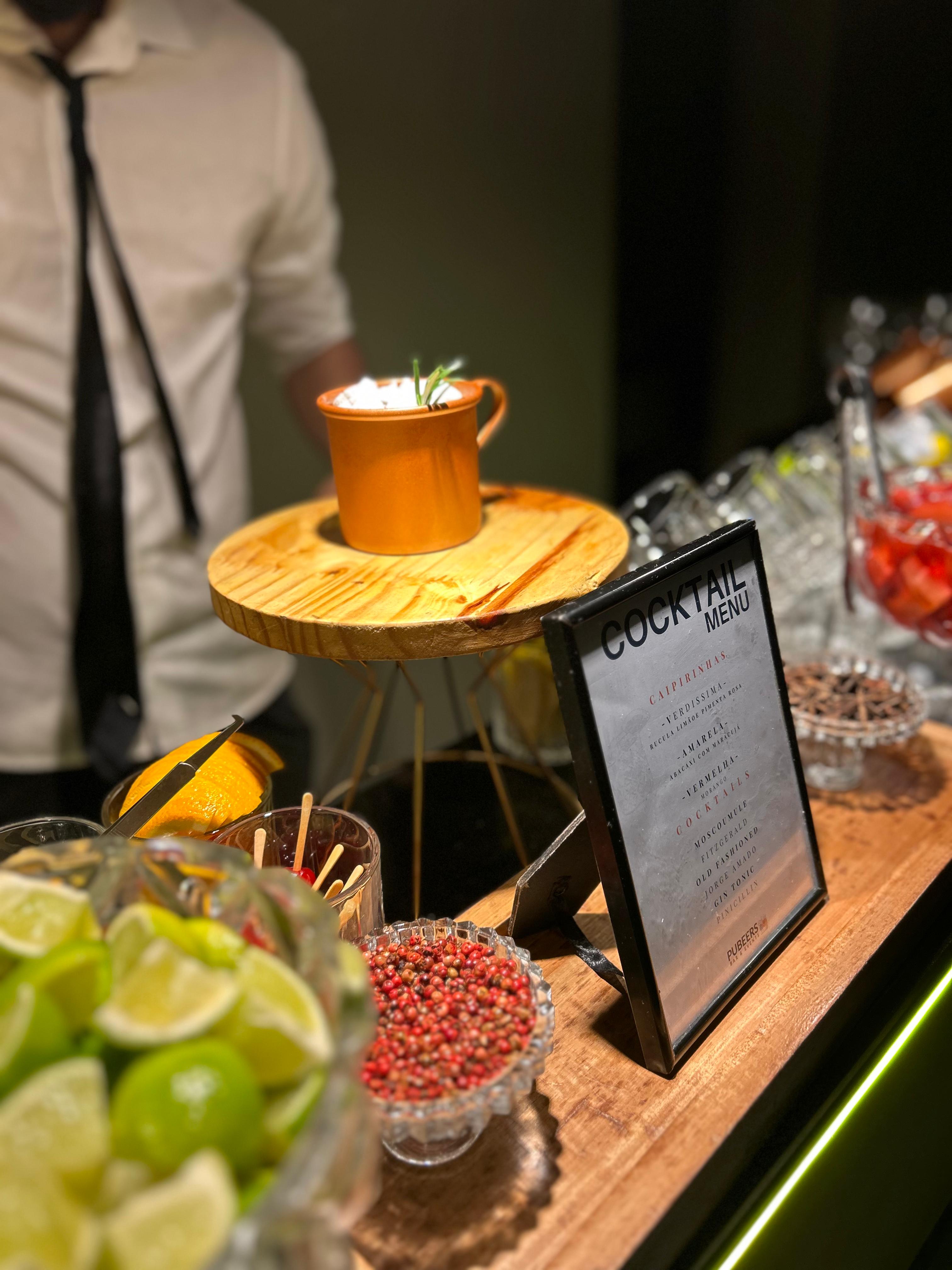 bar montado · operação